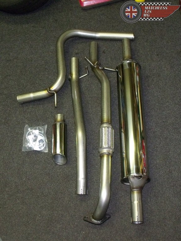 MG3 2" Stainless Steel Enhanced Exhaust System 2014 to 2018 model