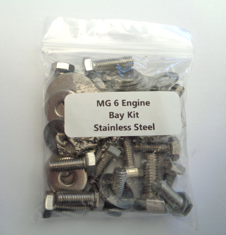 MG6 ENGINE BAY Under Bonnet Stainless Steel FASTENINGS Replacement Kits