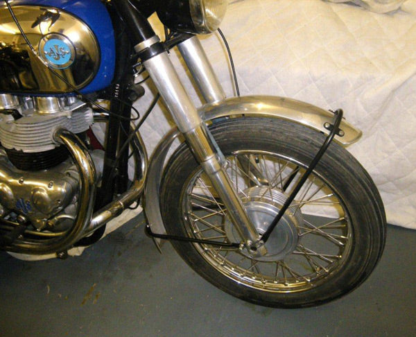 AJS BADGES PAIR "BRAND NEW" STUNNING FINISH OR NEW PRODUCT RELEASE