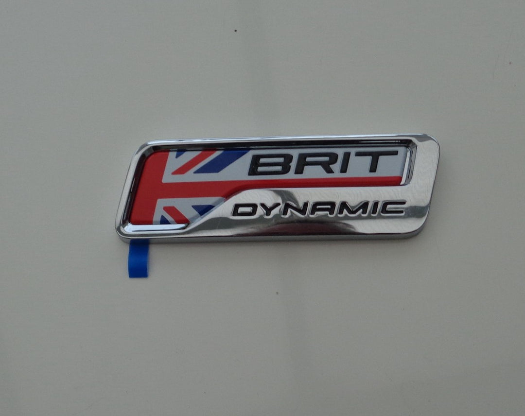 MG Brit Dynamic Chrome/Union Jack Badge UNIQUE TO US