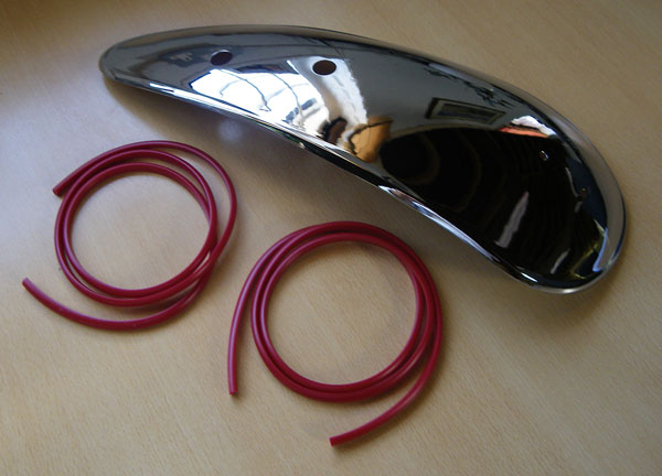 Matchless Petrol Tank Chrome Side Panel Seals BLACK